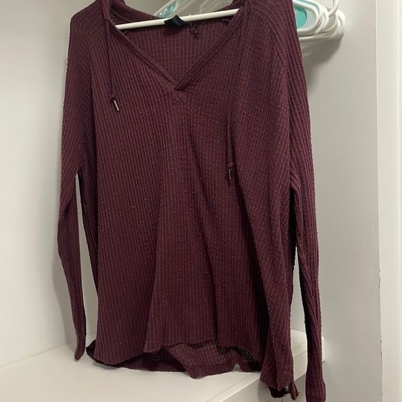 Urban Outfitters Tops - Out From Under Urban Outfitters Waffle Hooded Top